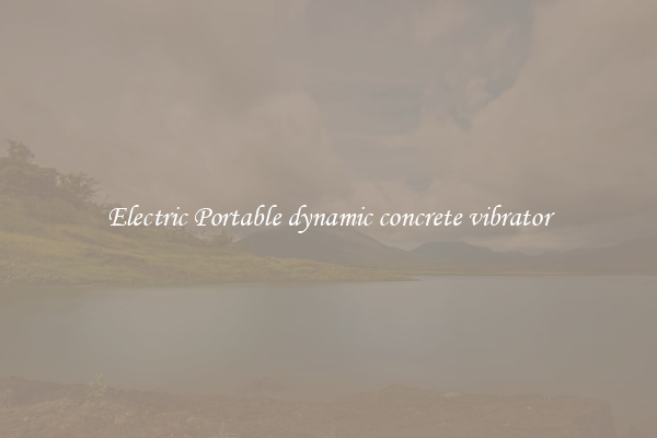 Electric Portable dynamic concrete vibrator