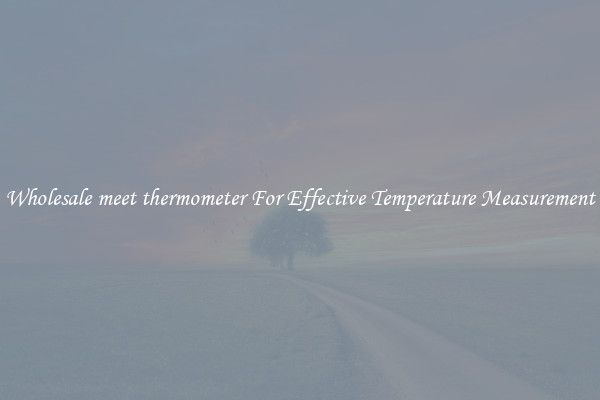 Wholesale meet thermometer For Effective Temperature Measurement