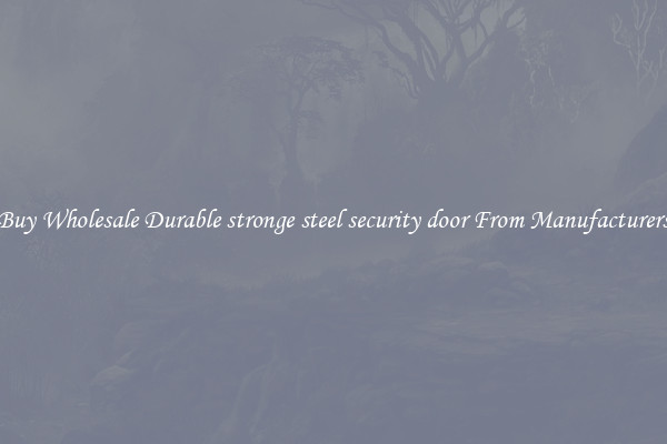 Buy Wholesale Durable stronge steel security door From Manufacturers
