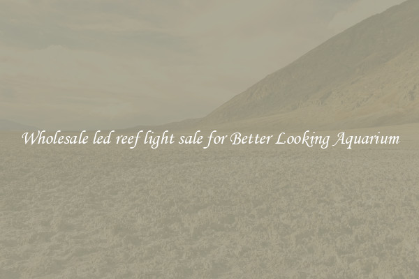 Wholesale led reef light sale for Better Looking Aquarium