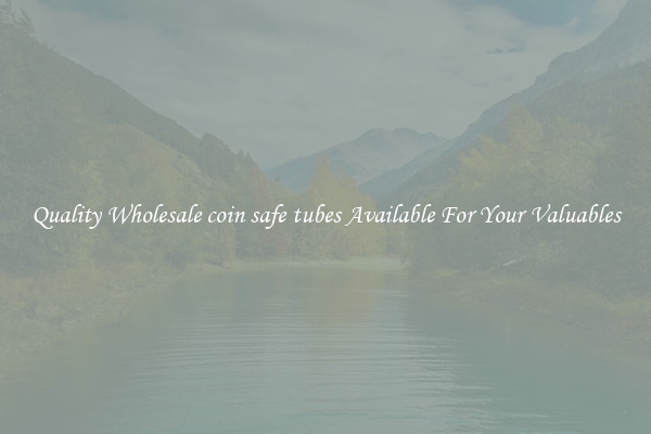 Quality Wholesale coin safe tubes Available For Your Valuables