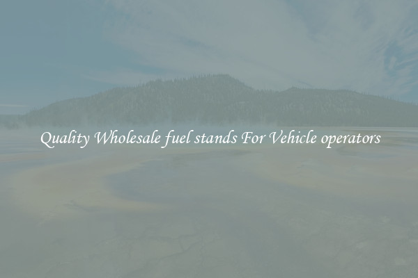 Quality Wholesale fuel stands For Vehicle operators